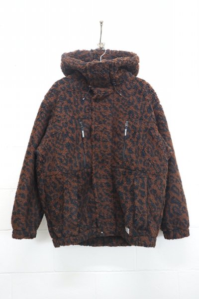 LEOPARD BOA PARKA (BROWN)