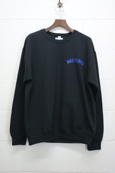 WILD BUNCH / CREW NECK SWEAT SHIRT ( TYPE-2 ) (BLACK)