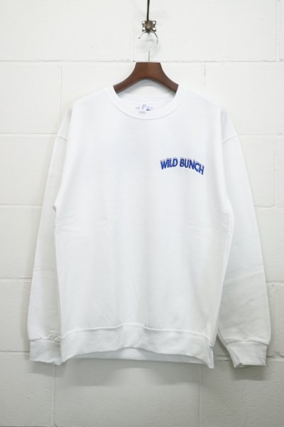 WILD BUNCH / CREW NECK SWEAT SHIRT ( TYPE-2 ) (WHITE)