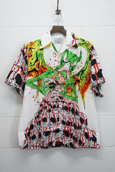 NECK FACE / HAWAIIAN SHIRT ( TYPE-1 ) (WHITE)