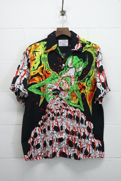 NECK FACE / HAWAIIAN SHIRT ( TYPE-1 ) (BLACK)