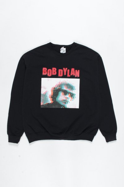 BOB DYLAN / CREW NECK SWEAT SHIRT ( TYPE-2 ) (BLACK)