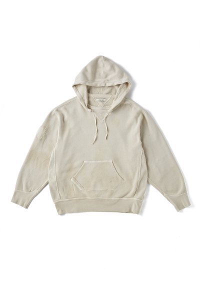 PATINA COTTON SWEAT HOODIE (SCAR FACE) (BONE)