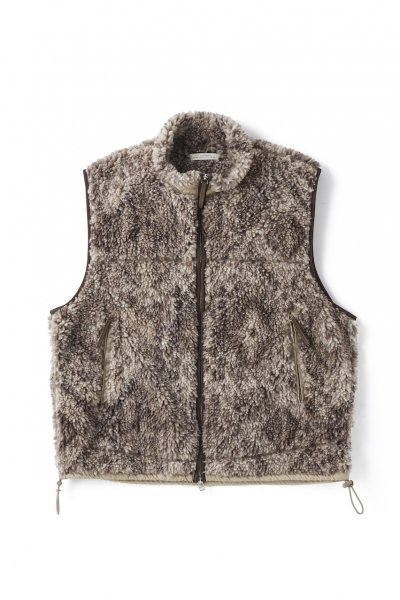 ARABESQUE PILE VEST (MINK)