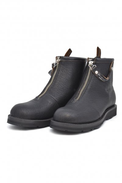 CENTER ZIP MOUTON BOOTS センタージップムートンブーツ (BLACK)