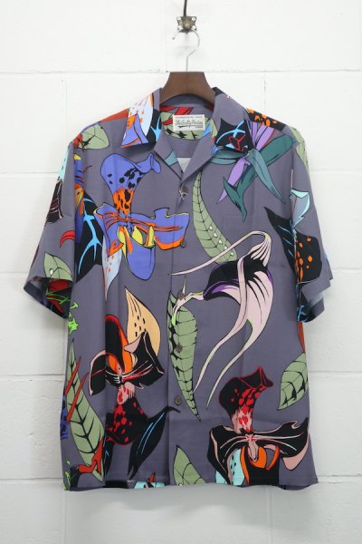 HAWAIIAN SHIRT S/S ( TYPE-1 ) (PURPLE)