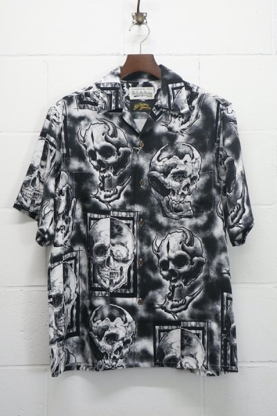 56 TATTOO STUDIO / HAWAIIAN SHIRT S/S (GRAY)