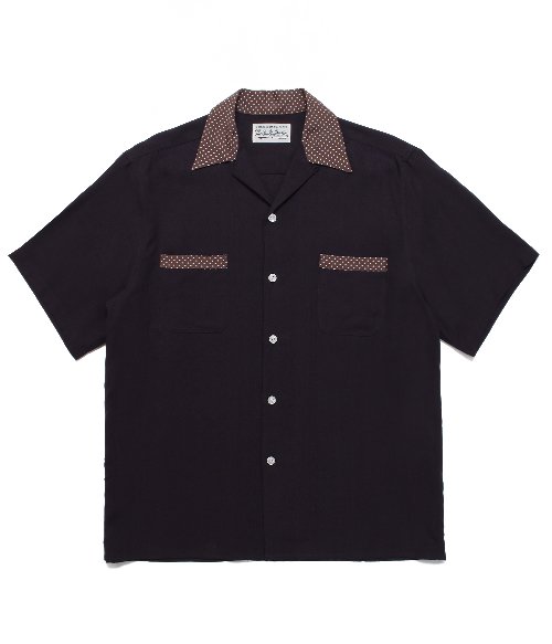 TWO-TONE 50'S SHIRT ( TYPE-2 ) (BLACK)