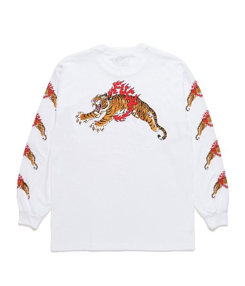 TIM LEHI / CREW NECK LONG SLEEVE T-SHIRT (WHITE)