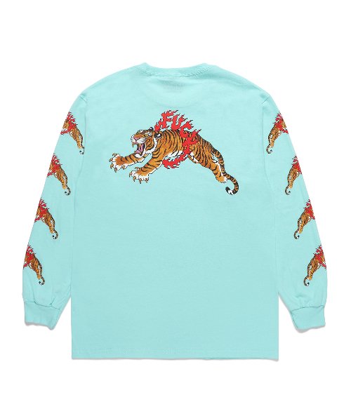 TIM LEHI / CREW NECK LONG SLEEVE T-SHIRT (BLUE)