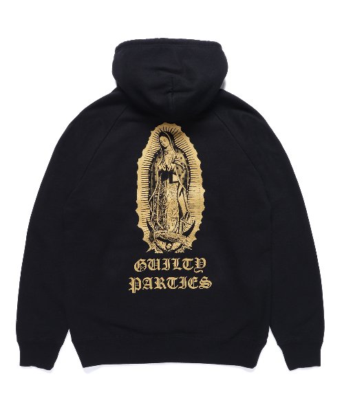 WASHED HEAVY WEIGHT PULLOVER HOODED SWEAT SHIRT ( TYPE-2 ) (BLACK)