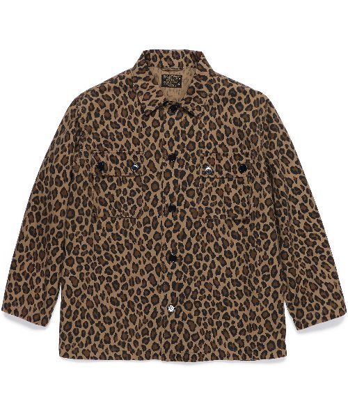 LEOPARD ARMY SHIRT (BEIGE)