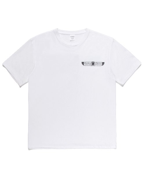 WASHED HEAVY WEIGHT CREW NECK COLOR T-SHIRT ( TYPE-2 ) (WHITE)