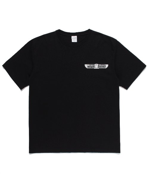 WASHED HEAVY WEIGHT CREW NECK COLOR T-SHIRT ( TYPE-2 ) (BLACK)