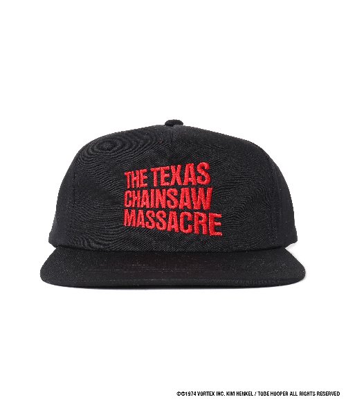 THE TEXAS CHAINSAW MASSACRE / 6 PANEL CAP (BLACK)