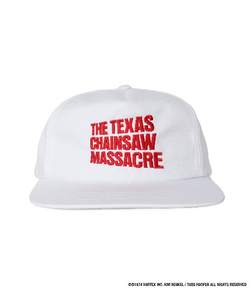 THE TEXAS CHAINSAW MASSACRE / 6 PANEL CAP (WHITE)