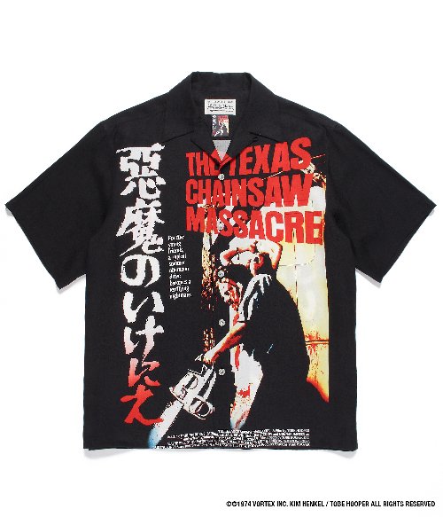 THE TEXAS CHAINSAW MASSACRE / S/S HAWAIIAN SHIRT ( TYPE-2 ) (ONE)