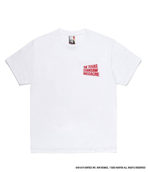 THE TEXAS CHAINSAW MASSACRE / CREW NECK T-SHIRT ( TYPE-1 ) (WHITE)