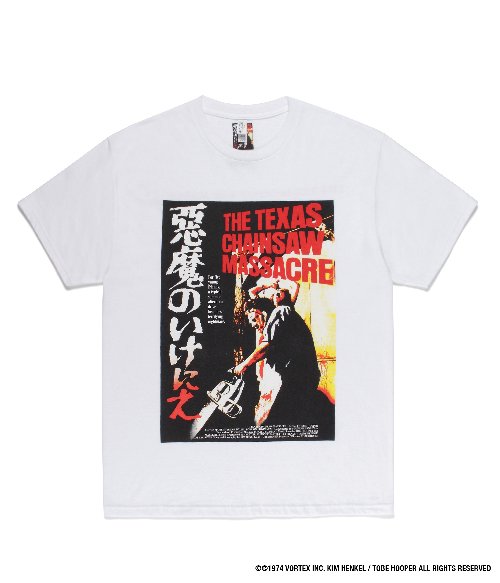 TTHE TEXAS CHAINSAW MASSACRE / CREW NECK T-SHIRT ( TYPE-3 ) (WHITE)