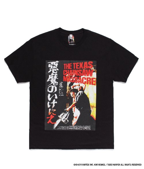 TTHE TEXAS CHAINSAW MASSACRE / CREW NECK T-SHIRT ( TYPE-3 ) (BLACK)