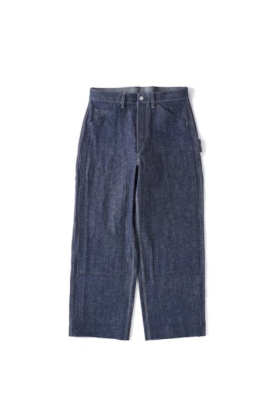 DOUBLE CLOTH FRONT TROUSER (INDIGO)