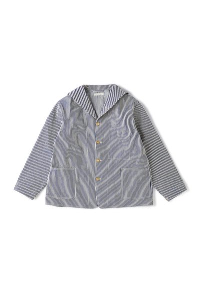 SAILOR COLLAR CHORE JACKET (STRIPE)