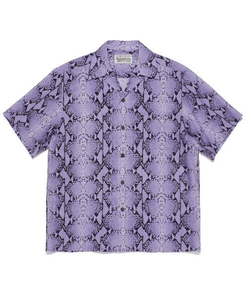 HAWAIIAN SHIRT S/S ( TYPE-10 ) (PURPLE)