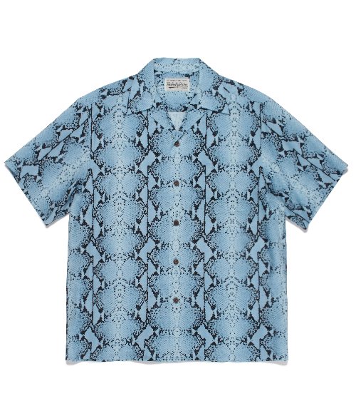 HAWAIIAN SHIRT S/S ( TYPE-10 ) (BLUE)