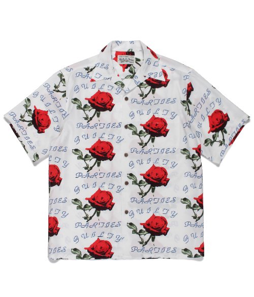 HAWAIIAN SHIRT S/S ( TYPE-4 ) (WHITE)