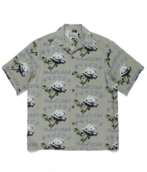 HAWAIIAN SHIRT S/S ( TYPE-4 ) (KHAKI)