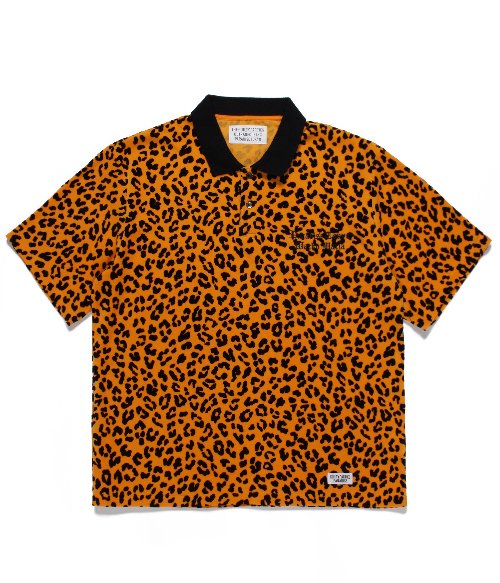 VELOUR POLO SHIRT S/S ( TYPE-2 ) (ORANGE)