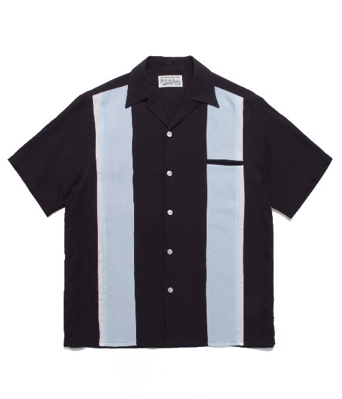 THREE-TONE 50'S SHIRT (BLACK)