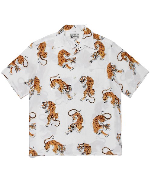 TIM LEHI / S/S HAWAIIAN SHIRT ( TYPE-4 ) (WHITE)