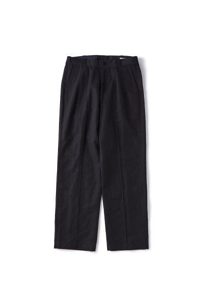 FRONT TUCK ARMY TROUSER (BLACK)