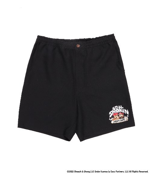 STILL SMOKIN / HAWAIIAN SHORTS (BLACK)