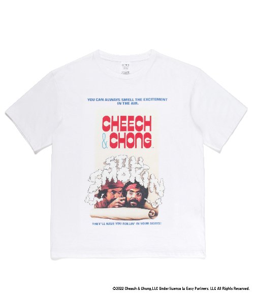 STILL SMOKIN / WASHED HEAVY WEIGHT CREW NECK T-SHIRT ( TYPE-1 ) (WHITE)