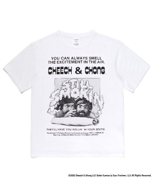 STILL SMOKIN / WASHED HEAVY WEIGHT CREW NECK T-SHIRT ( TYPE-3 ) (WHITE)