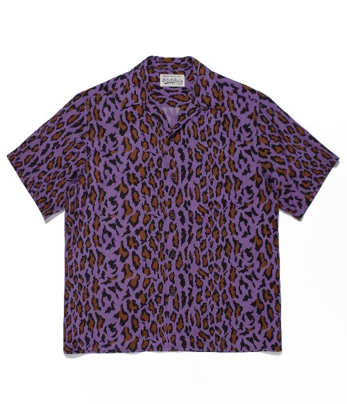 HAWAIIAN SHIRT S/S ( TYPE-6 ) (PURPLE)