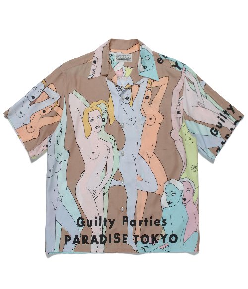 HAWAIIAN SHIRT S/S ( TYPE-3 ) (BEIGE)