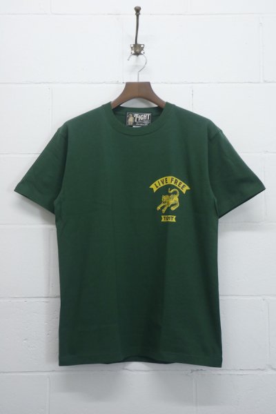 ORIGINAL T-Shirt "LIVE FREE" （GREEN)