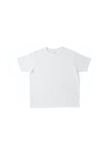 DRAWING TUBE TEE (Caligraphy Drawing) (RAW WHITE)