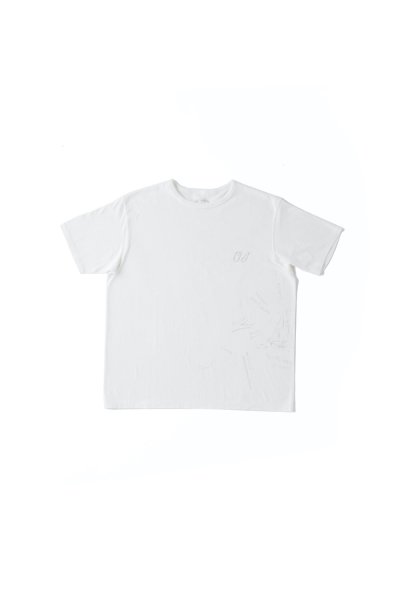 DRAWING TUBE TEE (Memorial Drawing) (RAW WHITE)