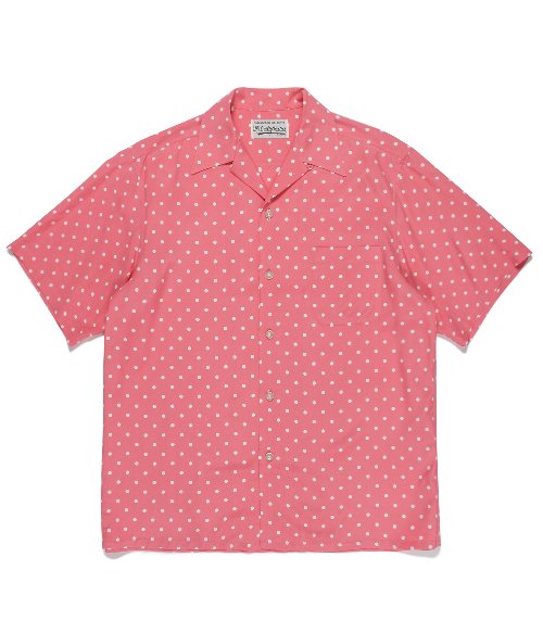 HAWAIIAN SHIRT S/S ( TYPE-12 ) (PINK)