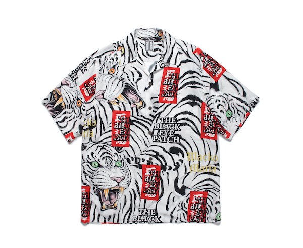 BlackEyePatch / HAWAIIAN SHIRT S/S (WHITE)