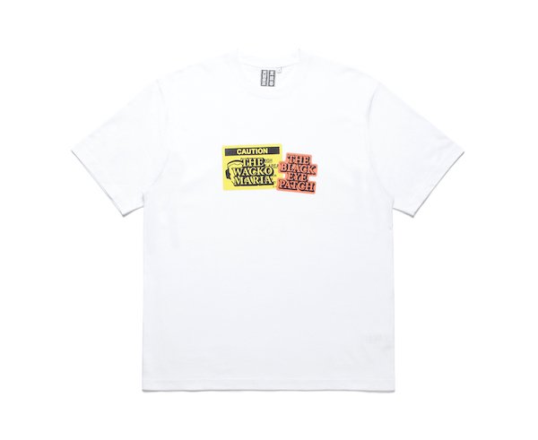 BlackEyePatch / CREW NECK T-SHIRT ( TYPE-2 ) (WHITE)