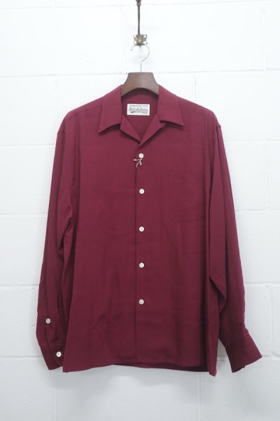 50'S SHIRT L/S ( TYPE-1 ) (BURGUNDY)