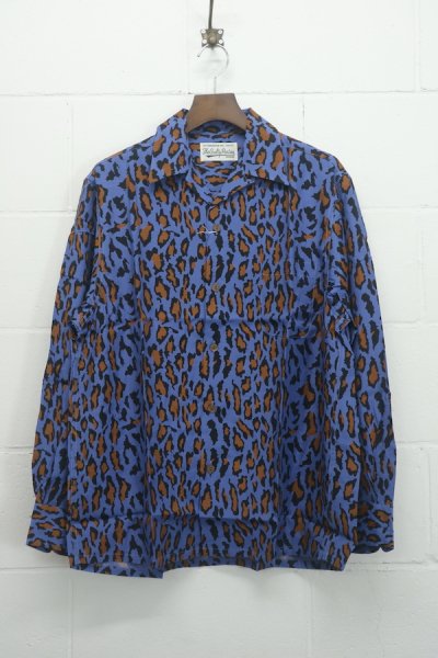 HAWAIIAN SHIRT L/S ( TYPE-2 ) (BLUE)