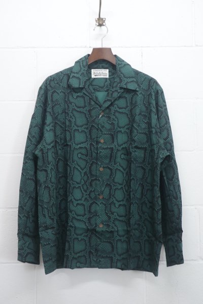 HAWAIIAN SHIRT L/S ( TYPE-3 ) (D-GREEN)