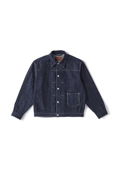 RIVETED ONE POCKET JEAN JACKET (INDIGO)