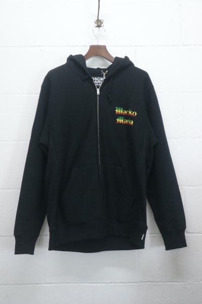 HEAVY WEIGHT ZIP HOODED SWEAT SHIRT (BLACK)